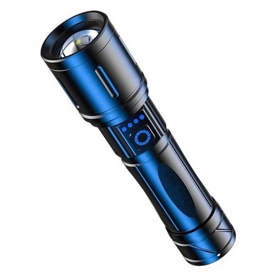 Wiederaufladbare 30W LED Zoom Taschenlampe mit Typ C Anschluss für Outdoor Akti