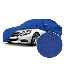 For Toyota GR Supra 20 Satin Stretch Indoor Grabber Blue Custom Car Cover