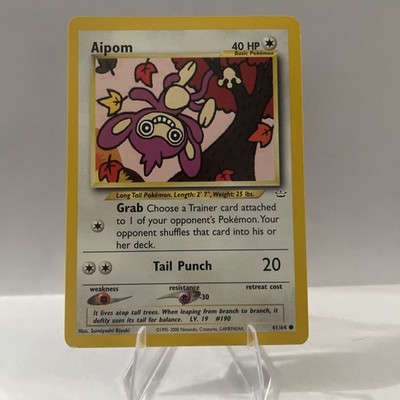 2000 POKEMON NEO REVELATION AIPOM 41/64 (LP) COMMON