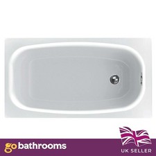 1300 Small Bath Tub White Acrylic Compact Space Saving Bath 1285 x 700 & Leg Set