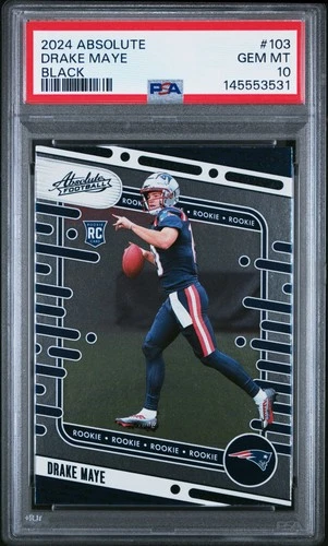 2024 PANINI ABSOLUTE BLACK #103 DRAKE MAYE ROOKIE RC PSA 10