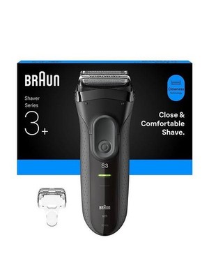 Braun 3000s Series 3+ Mens Electric Rechargeable Shaver, Razor 