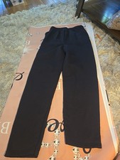 Hanes Ecosmart Sweatpants for Men, Size M - Black Soft Fleece Irregular Length