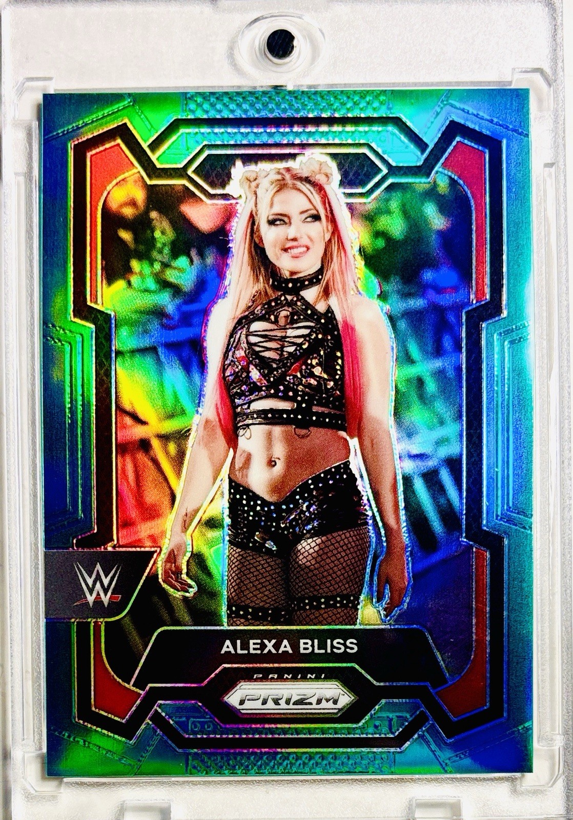 2024 Panini Prizm WWE #138 Alexa Bliss Teal Prizm Refractor SSP /49