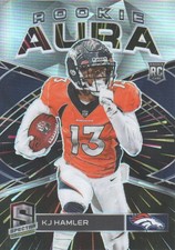 2020 Panini Spectra Football Card Rookie Aura Hyper #RA-13 K.J. Hamler 26/75