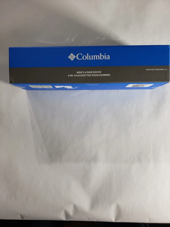 Paquete de 4 pares de calcetines Columbia para hombre caja de regalo multicolor al aire libre talla 6-12 NUEVO Foto 2 de 4