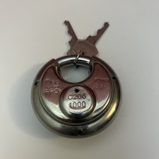 Disc Padlock Pro 70mm C206 with 2 Keys Stainless Steel Heavy Duty Security Lock