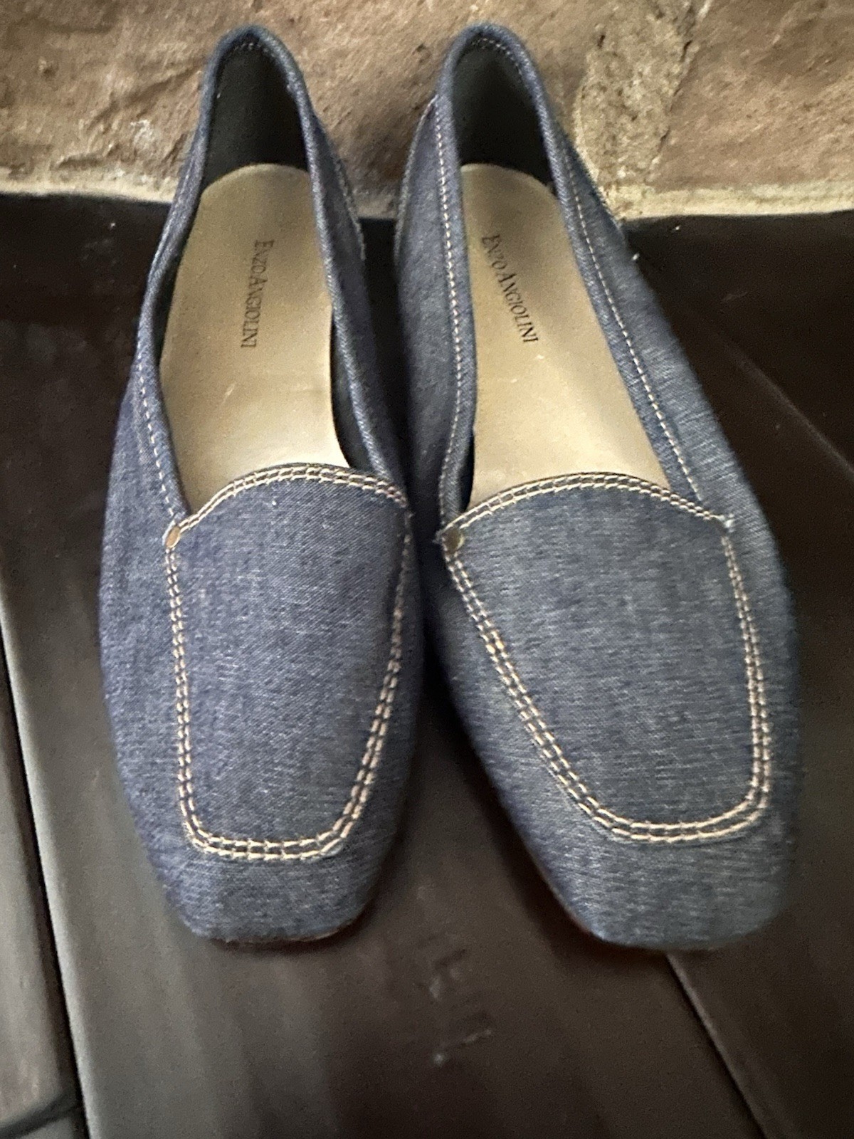 SAOLA Mocassini donna Enzo Angiolini Liberty suola pelle punta quadrata tg 8M US