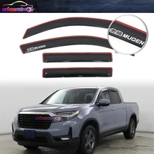 Fit For 17-25 Honda Ridgeline In-Channel Window Visors Guard Shade 4PCS w/ Mugen