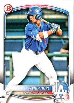 2025 Bowman #BP-2 Zyhir Hope Prospects Bowman