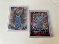 Prizm Cole Anthony Red Ice RC + Bowman U Armando Bacot RC Carolina  Tar Heels