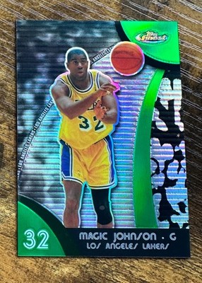 2007-08 Finest Refractors Green #43 Magic Johnson /149 #X16906