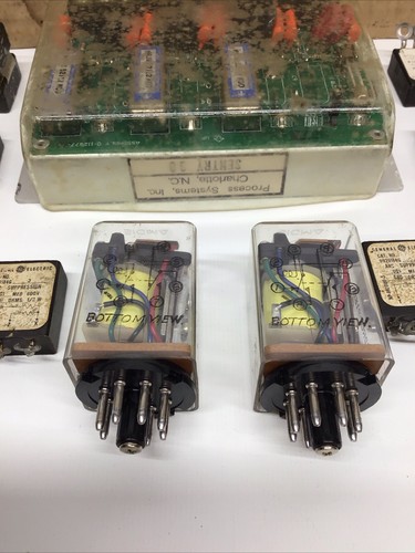 Electric Relay Lot GE Arc Suppression Sigma 8 Pin DPDT Process Systems Sentry 30 - Picture 4 of 7
