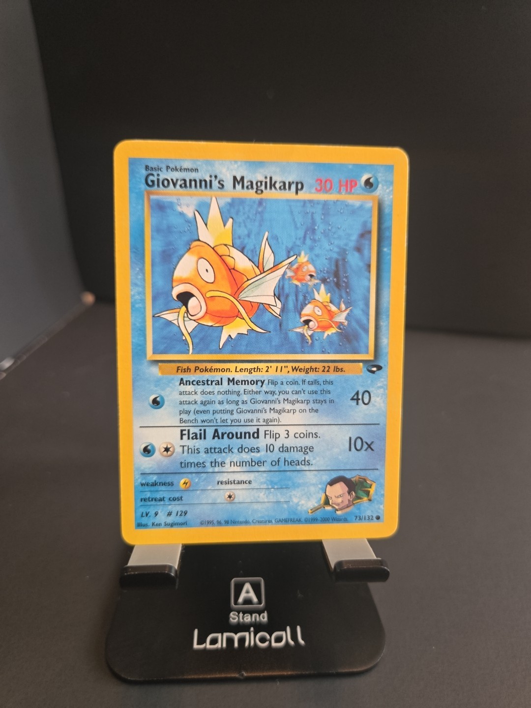 Giovanni's Magikarp 73/132 Gym Challenge Regular Pokemon Vintage Trading Card!