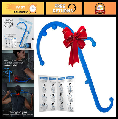 Back and Neck Massager - Trigger Point Pain Relief Tool, Handheld Massage Hook f