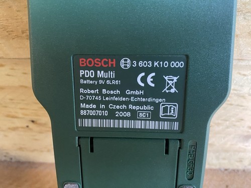 BOSCH STUD FINDER DETECTOR WITH CARRY CASE TESTED WORKING 2008 - Picture 5 of 9