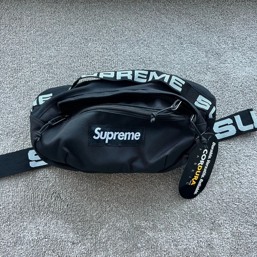 Sac taille noir SS18 Supreme Neuf SS18B9
