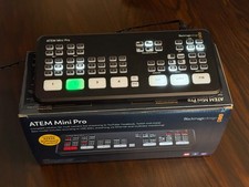 Blackmagic Design ATEM Mini Pro HDMI Video Switcher  2 Stand Sets, Box