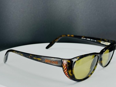 VTG JUST CAVALLI JC0454-1 Col. 52 Tortoise Olive Cat Eye Sunglasses FRAMES ONLY