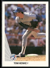 Tom Henke 1990 Leaf #158 Toronto Blue Jays