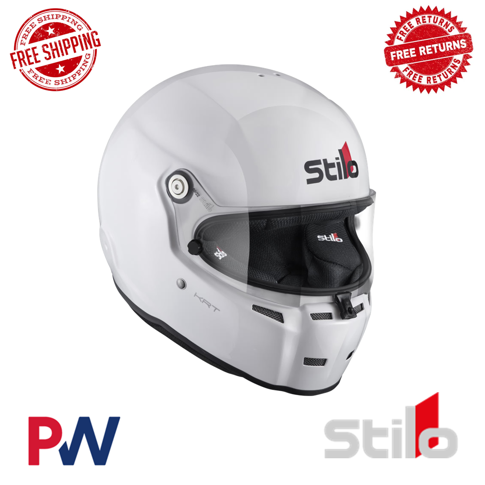 Stilo 64cm XXX-Large White ST5 KRT Karting Helmet Sold