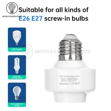 Intelligent WiFi E26 E27 Adaptateur de socket pour porte-ampoules EWeLink Alexa Google Control