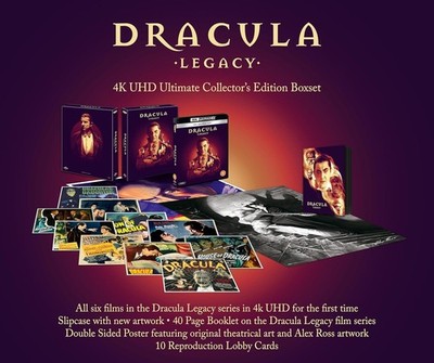 DRACULA LEGACY Limited Ultimate Collector's Edition 6 Film 4K UHD Blu-Ray NEW