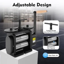 130mm Manual Combination Rolling Mill Machine Strip Slice Semi-circle Jewel Tool