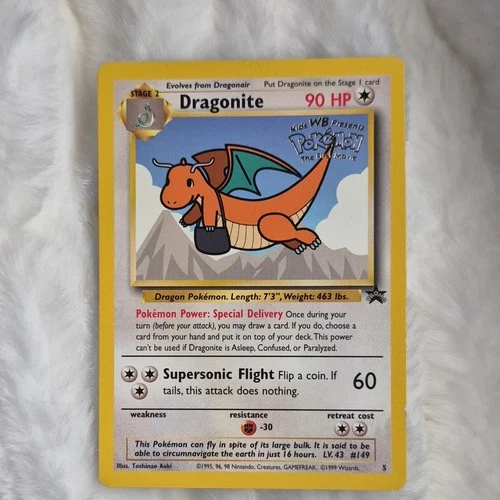 Pokémon Dragonite no.5 WB Movie promo Wizards of the Coast. Never Played With