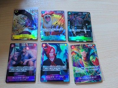 One Piece CCG TCG Japanese Alt Art Konvolut 14 x Karten
