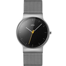 Braun BN0021BKG Orologio Uomo Analogico Classico | Quarzo | Cinturino Pelle Vitello Nero | Cassa Acciaio 38mm | Impermeabile 50m - 6