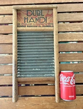 Vintage Dubl Handi Washboard, Columbus, Ohio 18" Travel Size