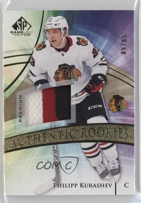 2020 Upper Deck SP Game Used Gold 9/65 Philipp Kurashev #196 Rookie Patch RC kq9
