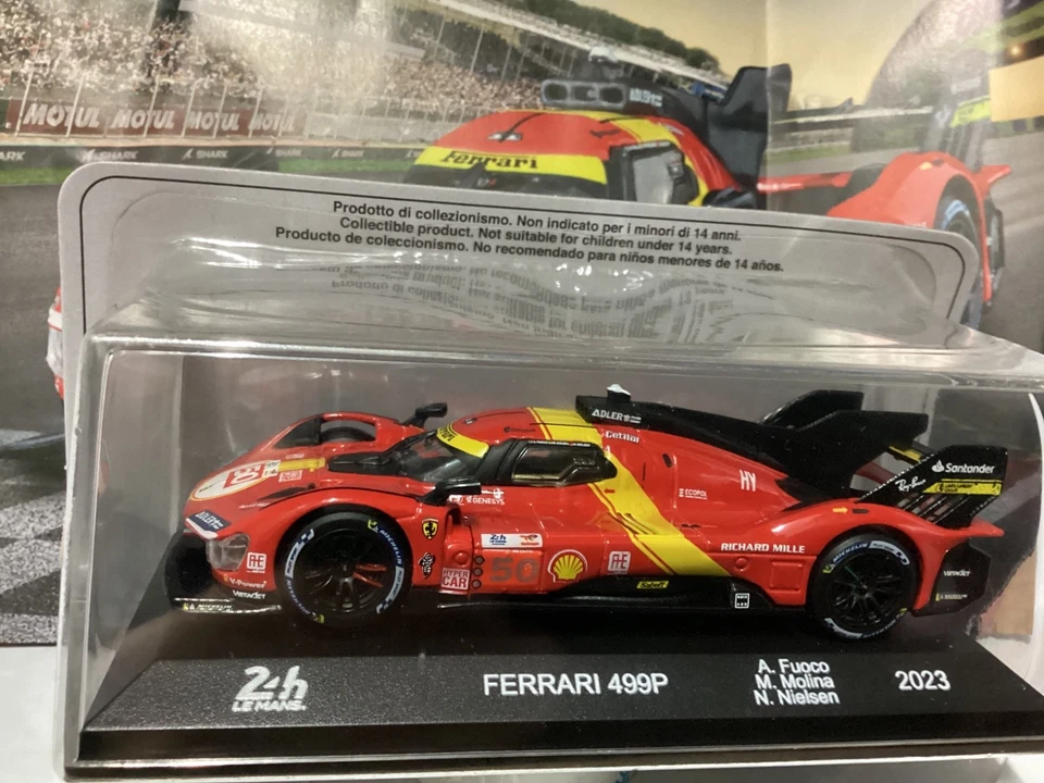IXO FERRARI 499P  24h LE Mans 2023 die-cast 1/43, Nuova in teca - Immagine 2 di 4