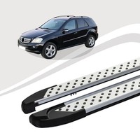 Trittbretter Mercedes ML W164 Ab Baujahr 07/2005-12/2011 Almo Silber ABE