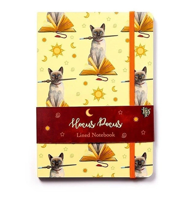 Lisa Parker Hocus Pocus Witch Cat Notebook Lined A5 Recycled Paper Goth Magic