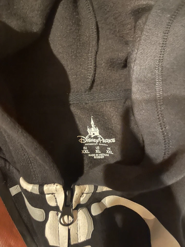 Disney Parks PIRATAS del Caribe Disfraz Esqueleto Sudadera con Capucha Chaqueta, XXL Disneyland Foto 3 de 3
