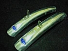 Vintage Bluemels Short mudguards Bicycle fenders pair NOS Made in England ALLOY