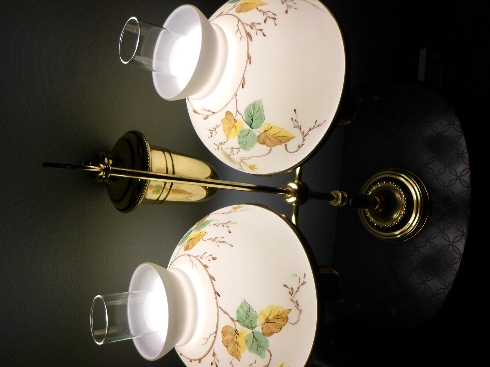complete with shades vintage brass lamps eBay