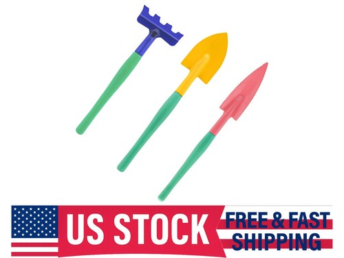 Garden Tools Set, 3Pcs Small Metal Gardening Tool Kit for Home Planting