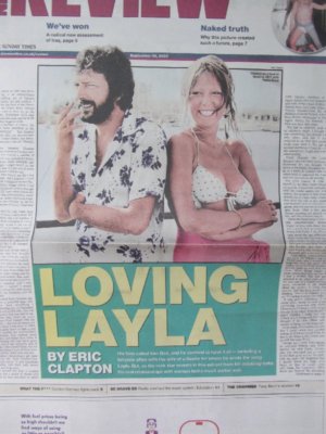 PATTIE BOYD eric clapton george harrison UK supplement 1DAY ISSUE 2007