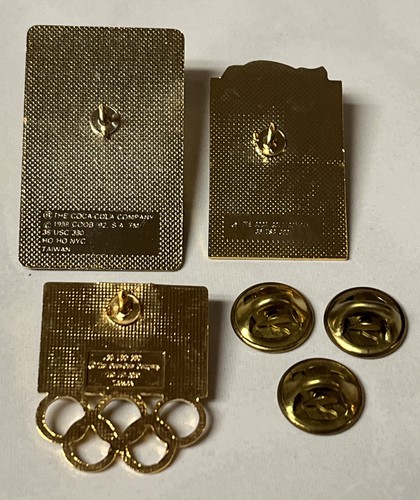 Boxing Olympic Pin ~ 1992 Barcelona Coca-Cola ~ Coke Sponsor ~ Lot of 3 - Picture 5 of 7