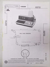 Vintage Sams Photofact Folder Radio Parts Manual Soundesign 3556 Flip Clock Lamp