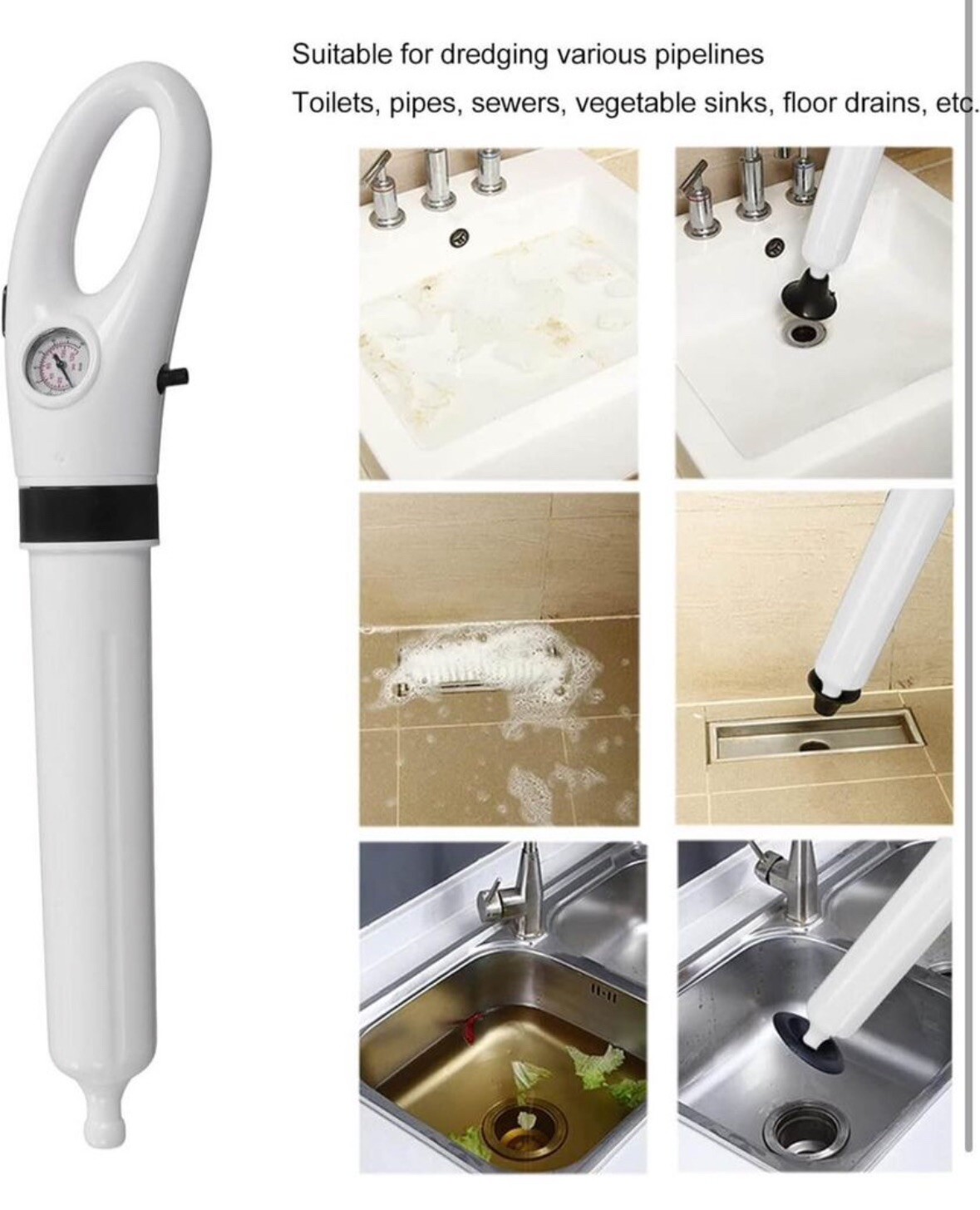 New Innovation Manual Drain Cleaner - Air Powered | eBay