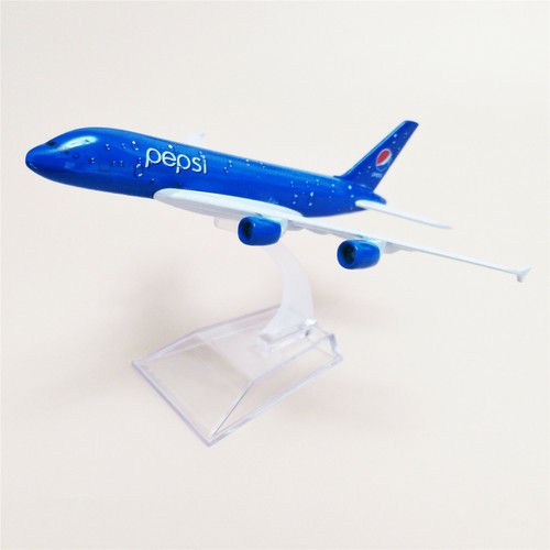16 cm AIR PEPSI Airbus A380 Airlines Druckguss Flugzeug Modellflugzeug Legierung Flugzeug - Bild 8 von 8