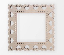 Wooden Heart Border Frame - Wooden Cut Out, Wall Art, Home Decor, Wall Hanging