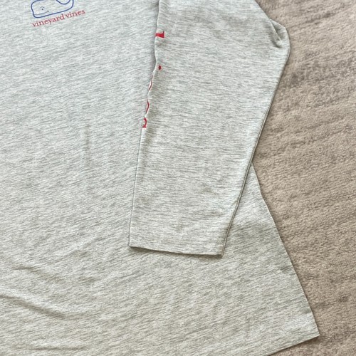 Vineyard Vines Performance Shirt Extra Large Gray Blue Whale Preppy Outdoor Hike - Picture 3 of 12