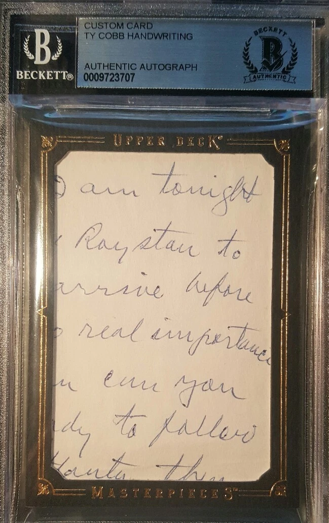 ty cobb autograph products for sale | eBay