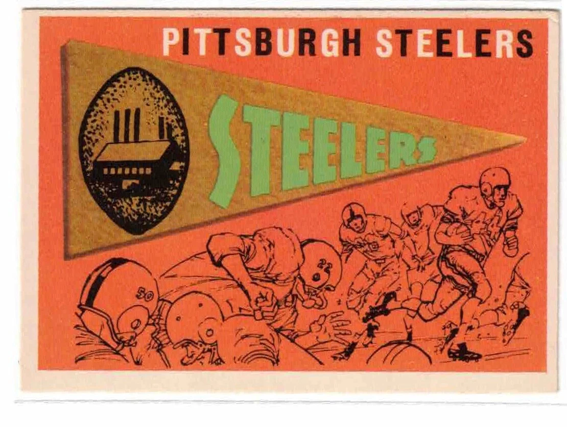 Steelers Pennant trading card