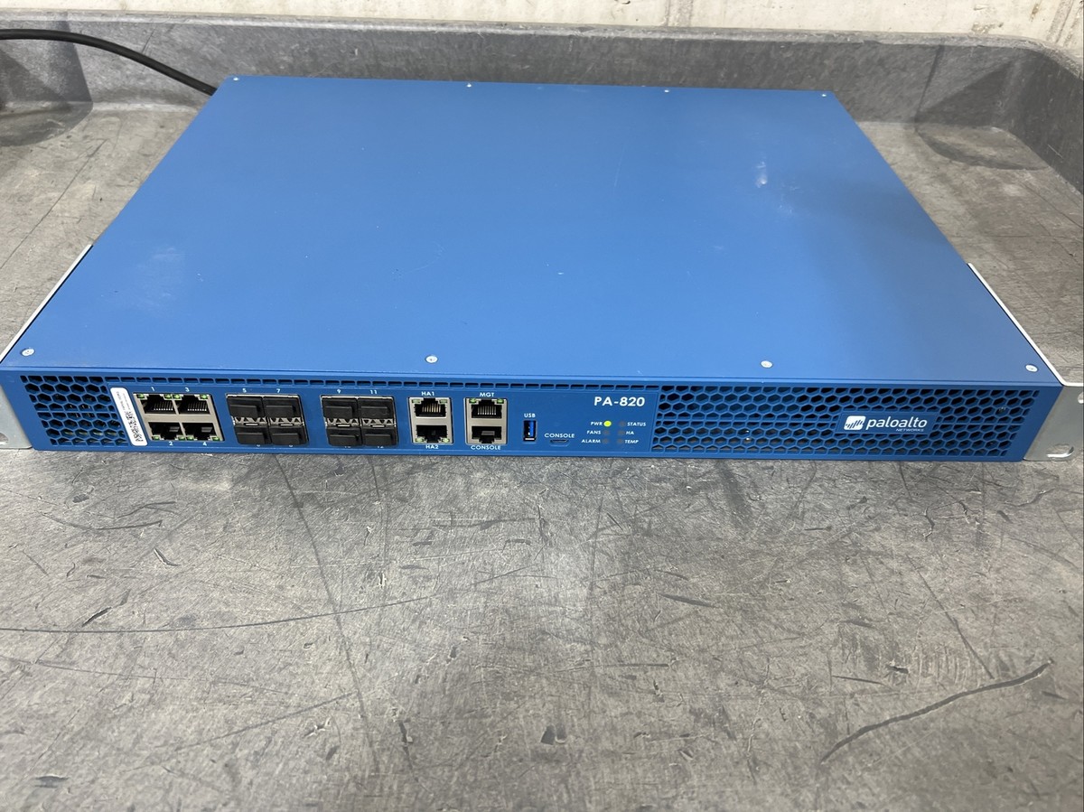 Palo Alto PA-820 Firewall Security Appliance | eBay Palo Alto PA-820 Firewall Security Appliance | eBay